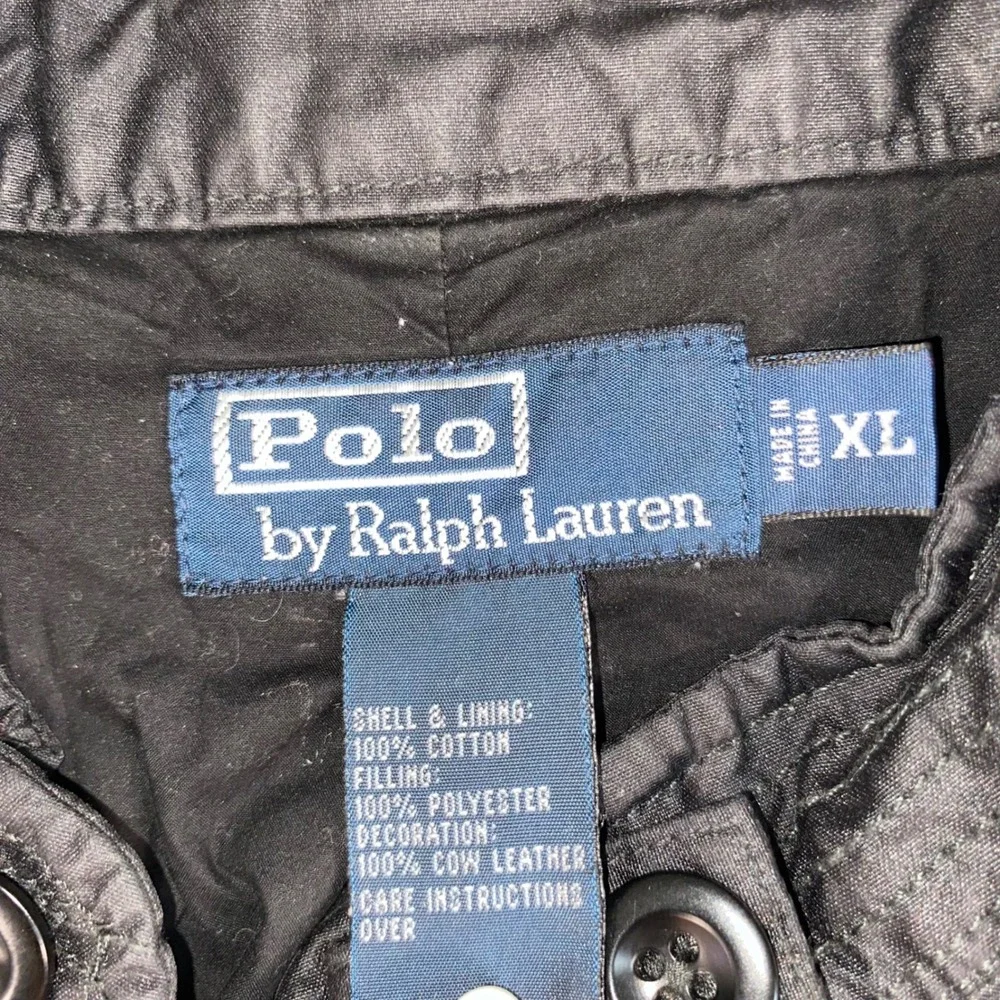 Polo Ralph Lauren Utility Vest Mens XL Black Multi Pocket Cargo Fishing Gorpcore